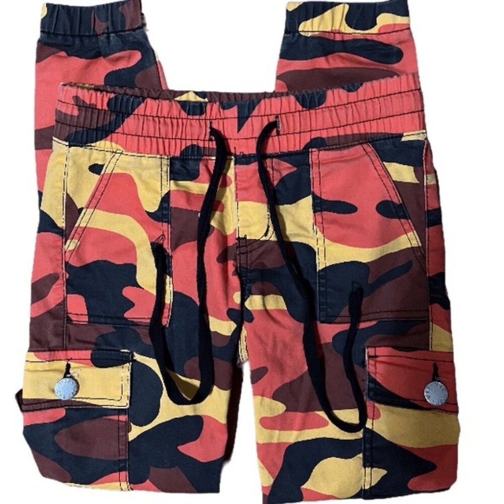 V.I.P Camouflage pull on drawstring pants Size 2